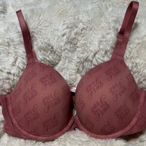 PINK Victoria's Secret Mauve 36C Bra NWT